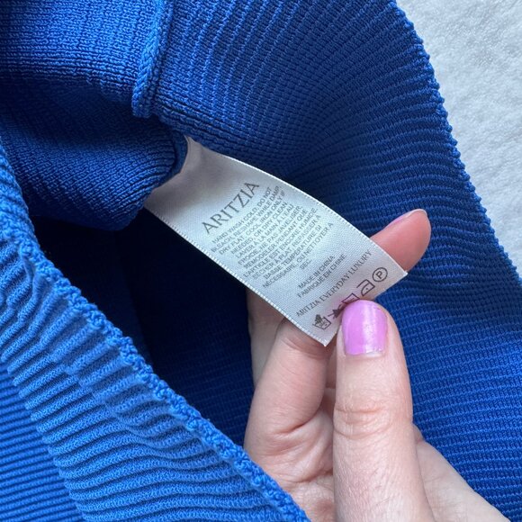 Aritzia Babaton Blue Sculpt Knit - Picture 5 of 6